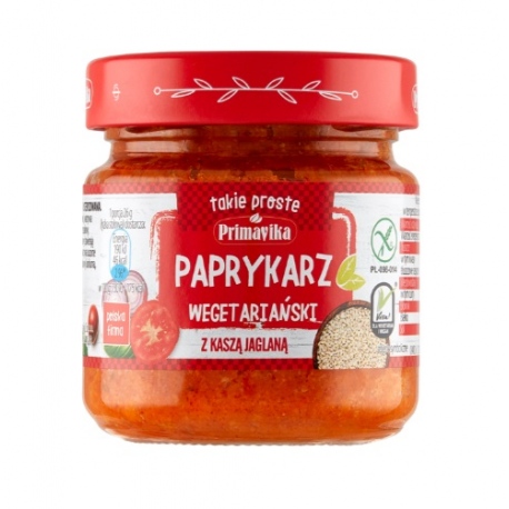 Paprykarz z KASZĄ JAGLANĄ wegetariański 160g